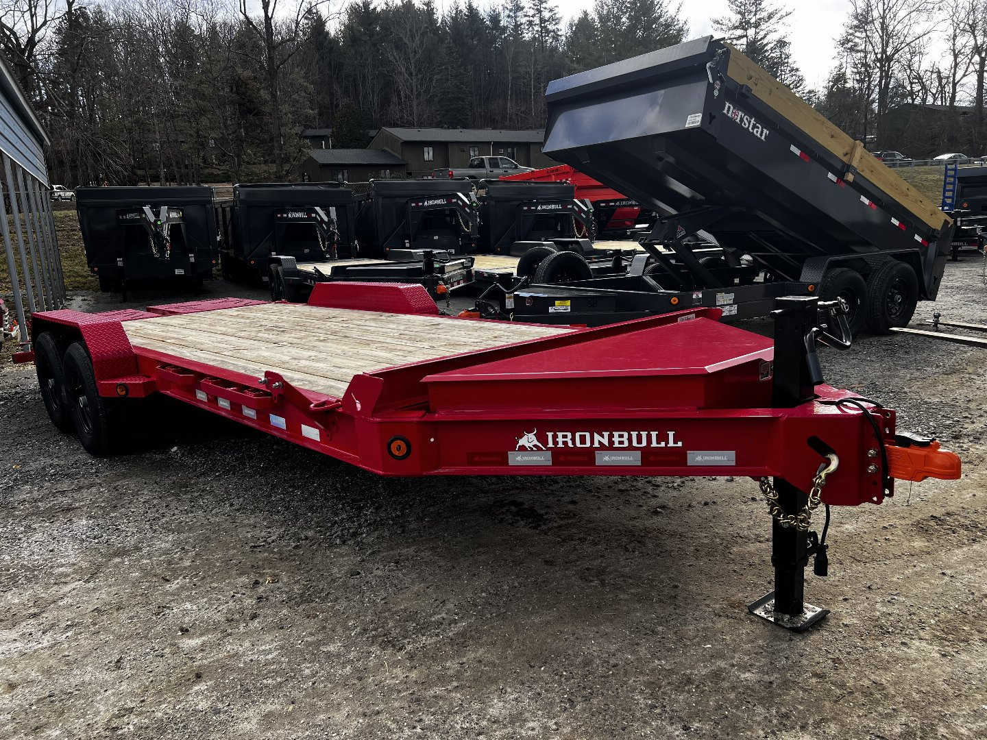 New 2024 Iron Bull EWB Series Equipment Trailer / 83"x20 / 2-7,000# Electric Brake Axles / Rampage Ramps / Jumbo Toolbox