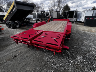New 2024 Iron Bull EWB Series Equipment Trailer / 83"x20 / 2-7,000# Electric Brake Axles / Rampage Ramps / Jumbo Toolbox