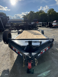 New 2024 Iron Bull EWB Series Equipment Trailer / 83"x22 / 2-8,000# Electric Brake Axles / Stand Up Ramps / Jumbo Toolbox/ 17.5" Tires and Spare Tire and Wheel