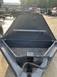 New 2024 Iron Bull EWB Series Equipment Trailer / 83"x22 / 2-8,000# Electric Brake Axles / Stand Up Ramps / Jumbo Toolbox/ 17.5" Tires and Spare Tire and Wheel