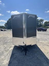 New 2025 Homesteader Trailer / 612IS / 6' wide x 12' Long / 32" Side Door w/ RV Lock / Ramp Rear Door / 6'6' Interior Height / .030 Charcoal Gray Aluminum