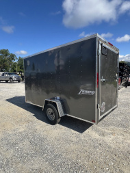 New 2025 Homesteader Trailer / 612IS / 6' wide x 12' Long / 32" Side Door w/ RV Lock / Ramp Rear Door / 6'6' Interior Height / .030 Charcoal Gray Aluminum