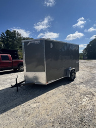 New 2025 Homesteader Trailer / 612IS / 6' wide x 12' Long / 32" Side Door w/ RV Lock / Ramp Rear Door / 6'6' Interior Height / .030 Charcoal Gray Aluminum