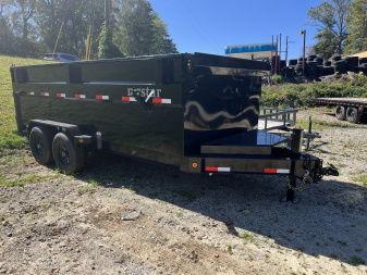 New 2024 Norstar DXB Series / 83" Wide x 16' Long / 2-7000# Electric Brake Axles / 4' Side Walls / Scissor Hoist / Tarp System / Barn Door Gates / Ramps
