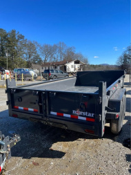 New 2024 Norstar DCB Series / 83" X 14' / 2-7,000# Electric Brake Axles / Scissor Hoist / Barn Door Rear Gates