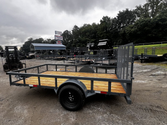 New 2025 GPS Trailers / GT Series / 76" x 12' / 5200# Axle / 48" Mesh Gate