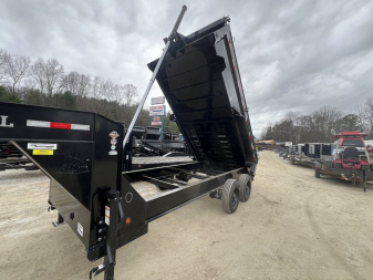 New 2025 IRON BULL Gooseneck Dump Trailer / DHG Series / 7x16 / 36" High Sides / Combo Rear Gates / 10,000# Electric Brake Axles