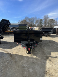 New 2024 Iron Bull Dump Trailer / DTB Series / 83" Wide x 14' Long / Telescopic Hoist / Ramp / Tarp / 24" High Sides
