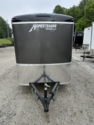 New 2025 Homesteader Trailer / Challenger Series / 5x8 / 5'7" Interior Height / Single Swing Rear Door / 32" Side Door / 24" Stoneguard / .030 Charcoal Gray Aluminum