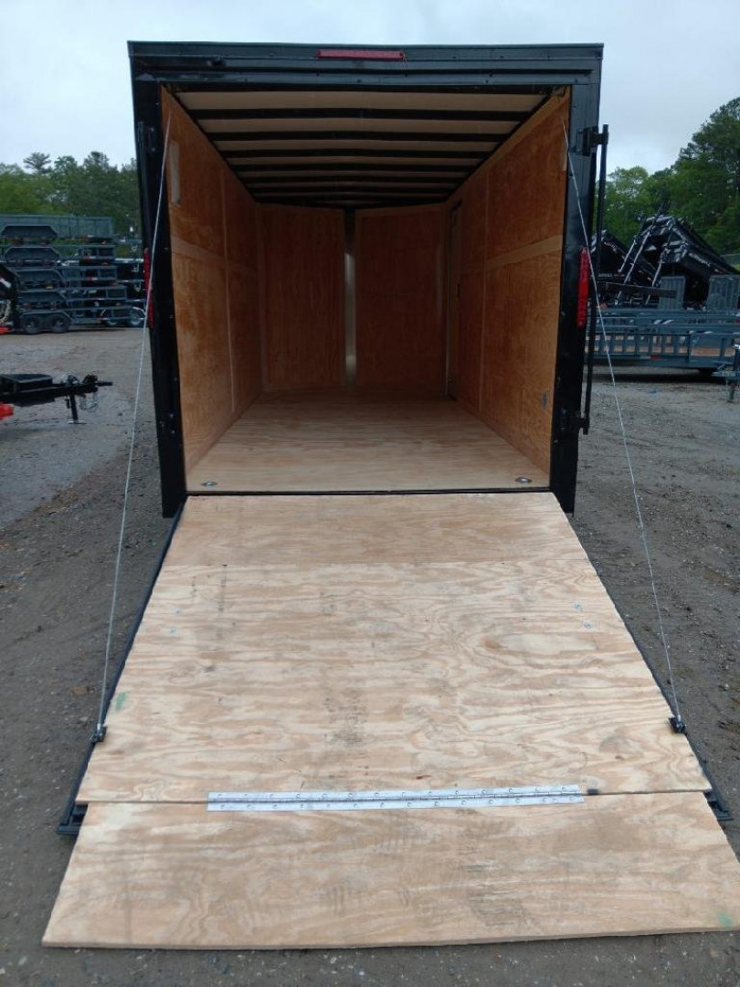 New 2025 Homesteader Trailers / 716IT Intrepid / 7' Interior Height / .030 Black Aluminum w/ Black Out Pkg / Ramp Rear Door / 32" Side Door w/ RV Lock/ 4 Recessed Floor D-Rings