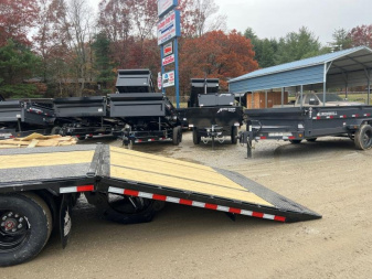 New 2023 Iron Bull FHG Hydraulic Dove Tail 102" x 32' 2 10K Axles, Dual Jack Hand Crank