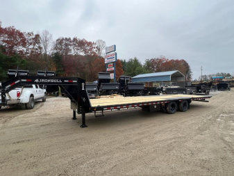 New 2023 Iron Bull FHG Hydraulic Dove Tail 102" x 32' 2 10K Axles, Dual Jack Hand Crank