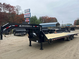New 2023 Iron Bull FHG Hydraulic Dove Tail 102" x 32' 2 10K Axles, Dual Jack Hand Crank