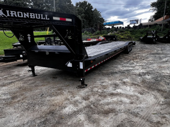 New 2022 Iron Bull Car Hauler / ETG SERIES / 102" WIDE X 44' LONG DECK / RAMPAGE RAMPS / DRIVE OVER FENDERS / 3- 7,000# ELECTRIC BRAKE AXLES