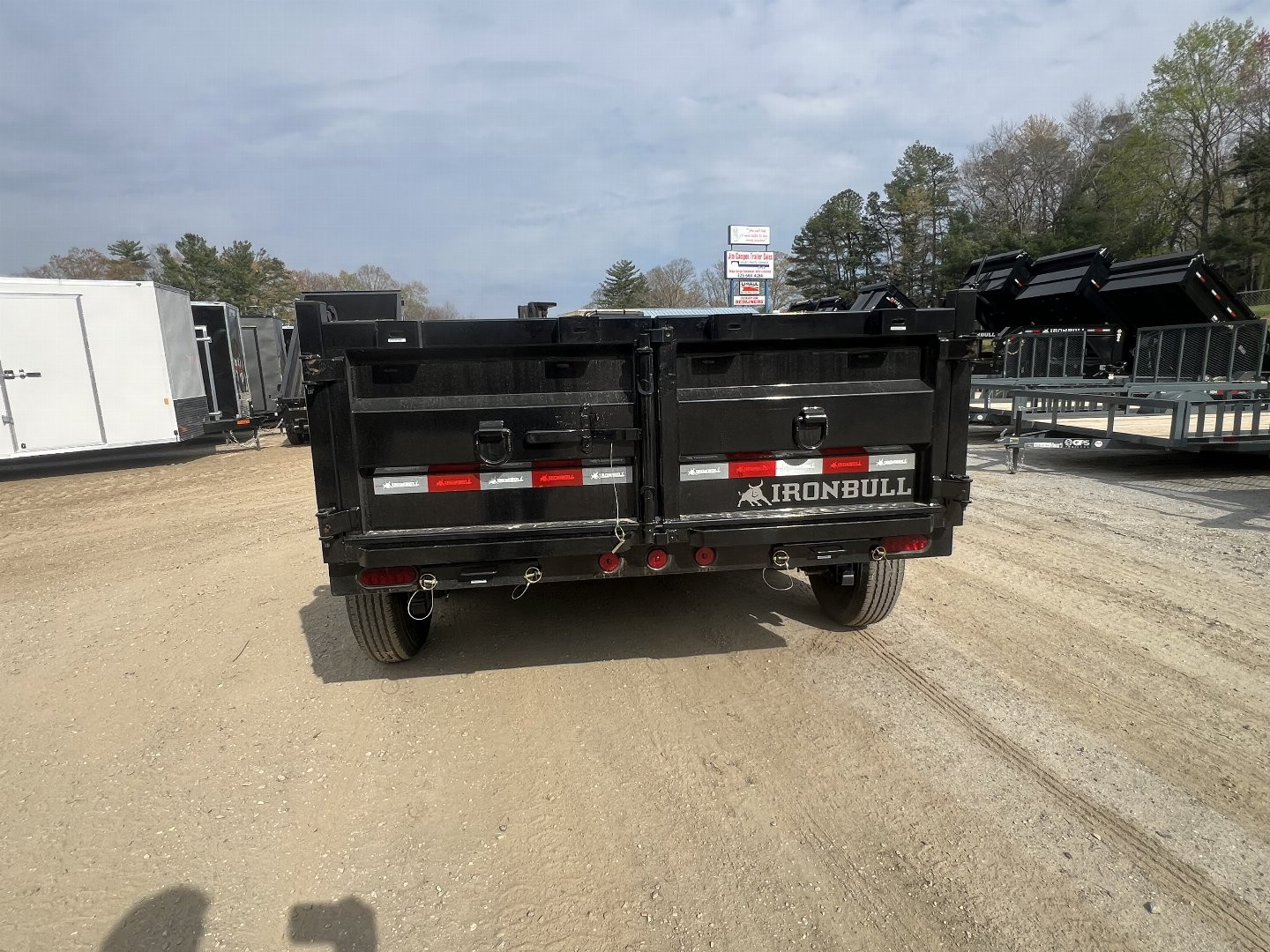 New 2024 Iron Bull DumpTrailers / DTB Series / 72" Wide x 12' Long / Scissor Hoist / 2-5200 # Electric Brake Axles / 24" High Sides / Combo Rear Gate / Tarp System