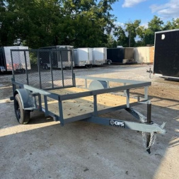 New 2024 GPS Trailers / GT Series / 76" x 10' / 3.5K Axle / 4' Mesh Gate