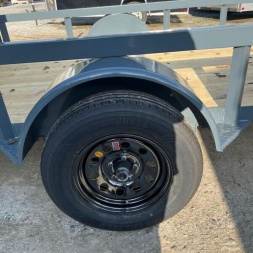 New 2024 GPS Trailers / GT Series / 76" x 10' / 3.5K Axle / 4' Mesh Gate