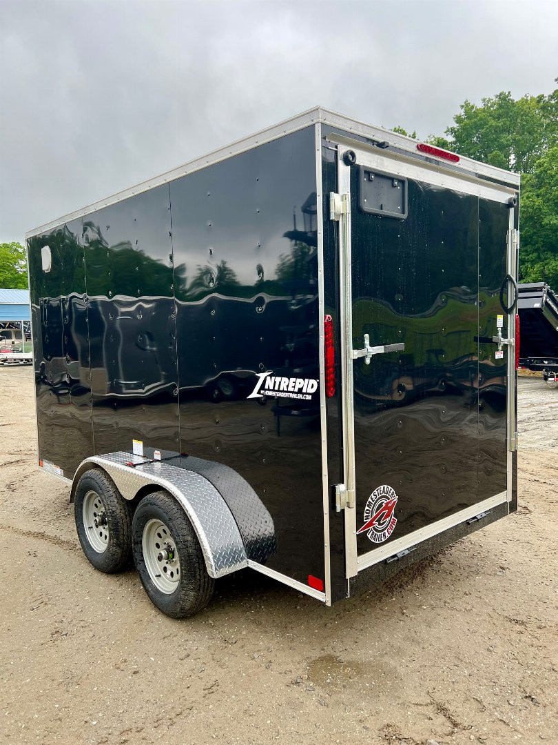 New 2024 Homesteader Trailer / 612IT / 6' wide x 12' Long / 32" Side Door w/ RV Lock / Ramp Rear Door / 6'6' Interior Height / .030 Black Aluminum