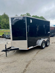 New 2024 Homesteader Trailer / 612IT / 6' wide x 12' Long / 32" Side Door w/ RV Lock / Ramp Rear Door / 6'6' Interior Height / .030 Black Aluminum