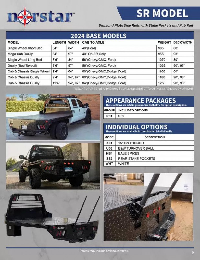 New 2025 Norstar SR Series Truck Bed Truck Bed 8'6" x 97 Bed for a Dually Pickup