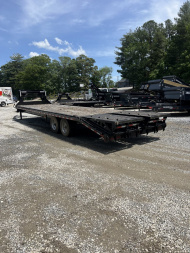 New 2023 Iron Bull GooseneckTrailer / FTG Series / 102" Wide x 30' Long, (25'Flat 5'Dovetail w/ Rampage Deck Level Ramps / 8 Ton Capacity / 17.5" Tire & Wheel w/ Spare Tire & Wheel