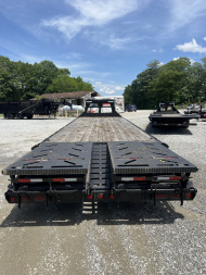 New 2023 Iron Bull GooseneckTrailer / FTG Series / 102" Wide x 30' Long, (25'Flat 5'Dovetail w/ Rampage Deck Level Ramps / 8 Ton Capacity / 17.5" Tire & Wheel w/ Spare Tire & Wheel
