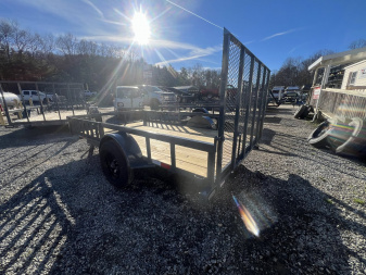 New 2024 GPS Trailers ATV 7' x 12' 3.5K Axle Side Ramps 4' Rear Mesh Gate
