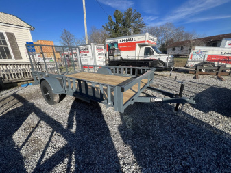 New 2024 GPS Trailers ATV 7' x 12' 3.5K Axle Side Ramps 4' Rear Mesh Gate