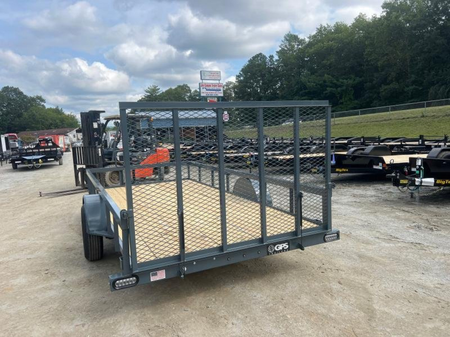 New 2024 GPS Trailers / GT Series / 76" x 14' / 3.5K Axle / 4'Mesh Gate