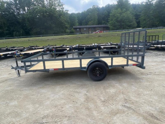 New 2024 GPS Trailers / GT Series / 76" x 14' / 3.5K Axle / 4'Mesh Gate