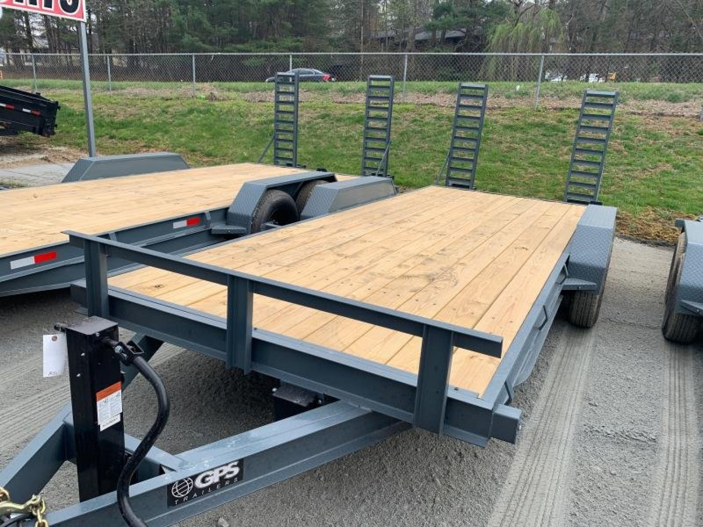 New 2024 GPS Trailers / EH Series / 82" Wide x 22' Long / 7 ton Capacity / 5' Ramps / PT Wood Floor