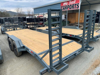 New 2024 GPS Trailers / EH Series / 82" Wide x 22' Long / 7 ton Capacity / 5' Ramps / PT Wood Floor