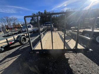 New 2024 GPS Trailers ATV 7' x 14'  3.5K Axle Side Ramps 4' Rear Mesh Gate