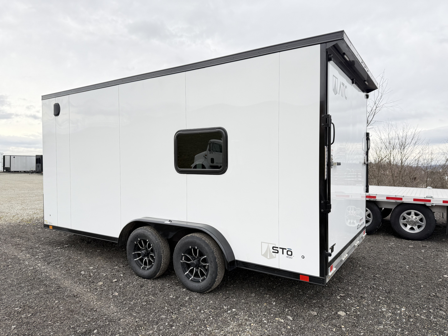 New NEW 2025 ATC 7.5 x 16 "Sto 450 LifeTrac" Aluminum Trailer