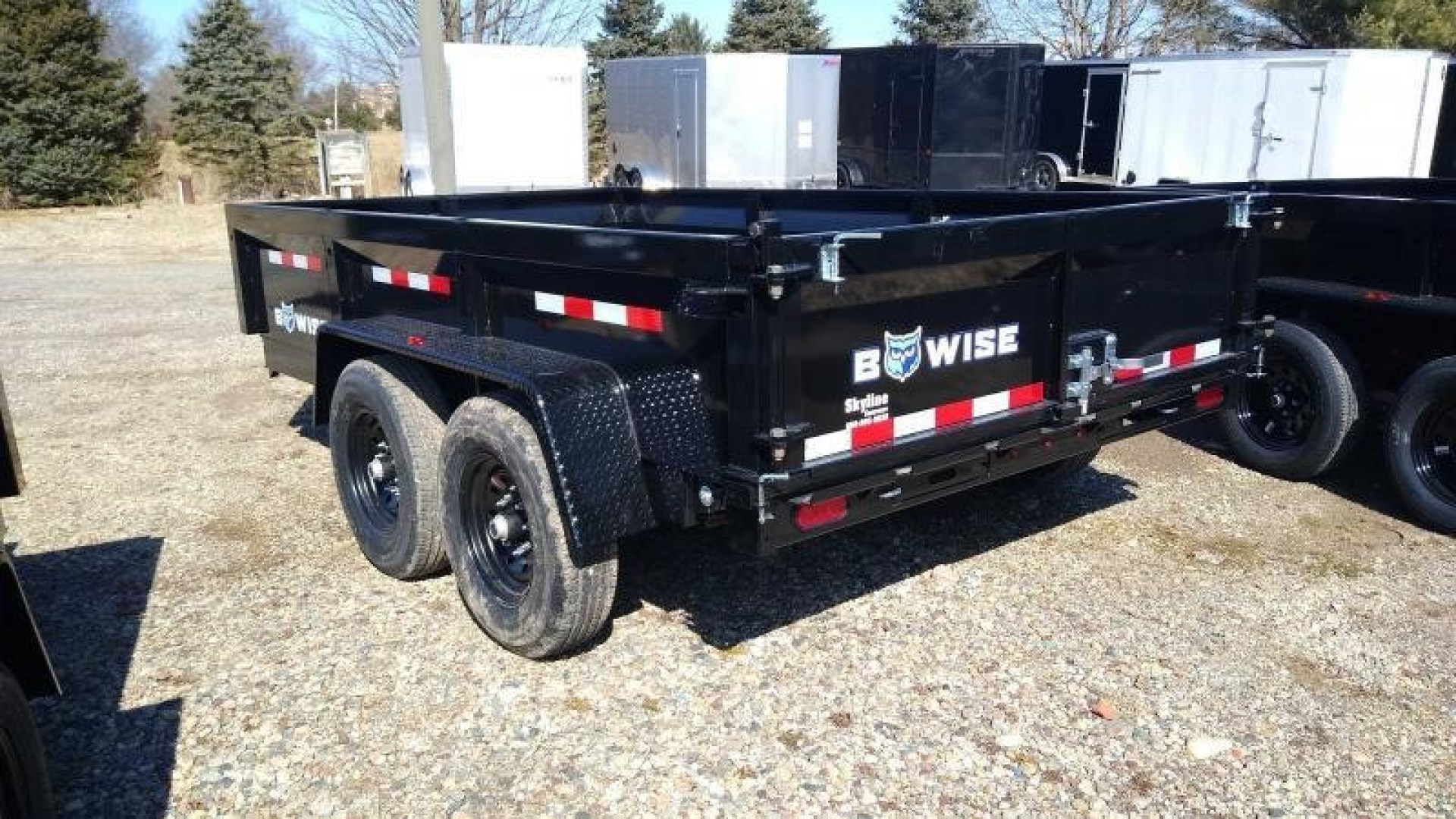 New 2024 Bwise DT712LP-LE-12 Dump Trailer