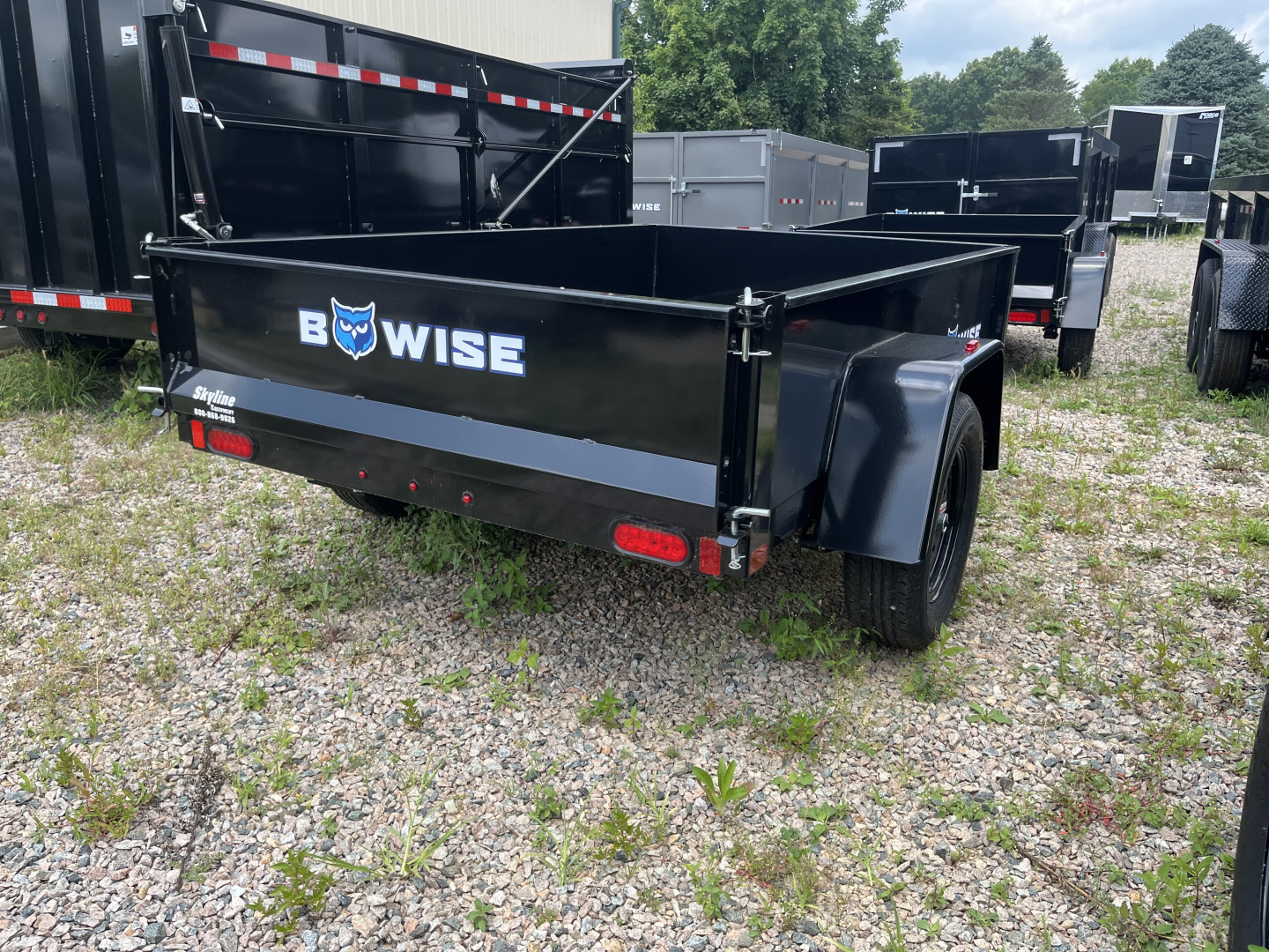 New 2025 BWISE DTR508LP-3 Dump Trailer