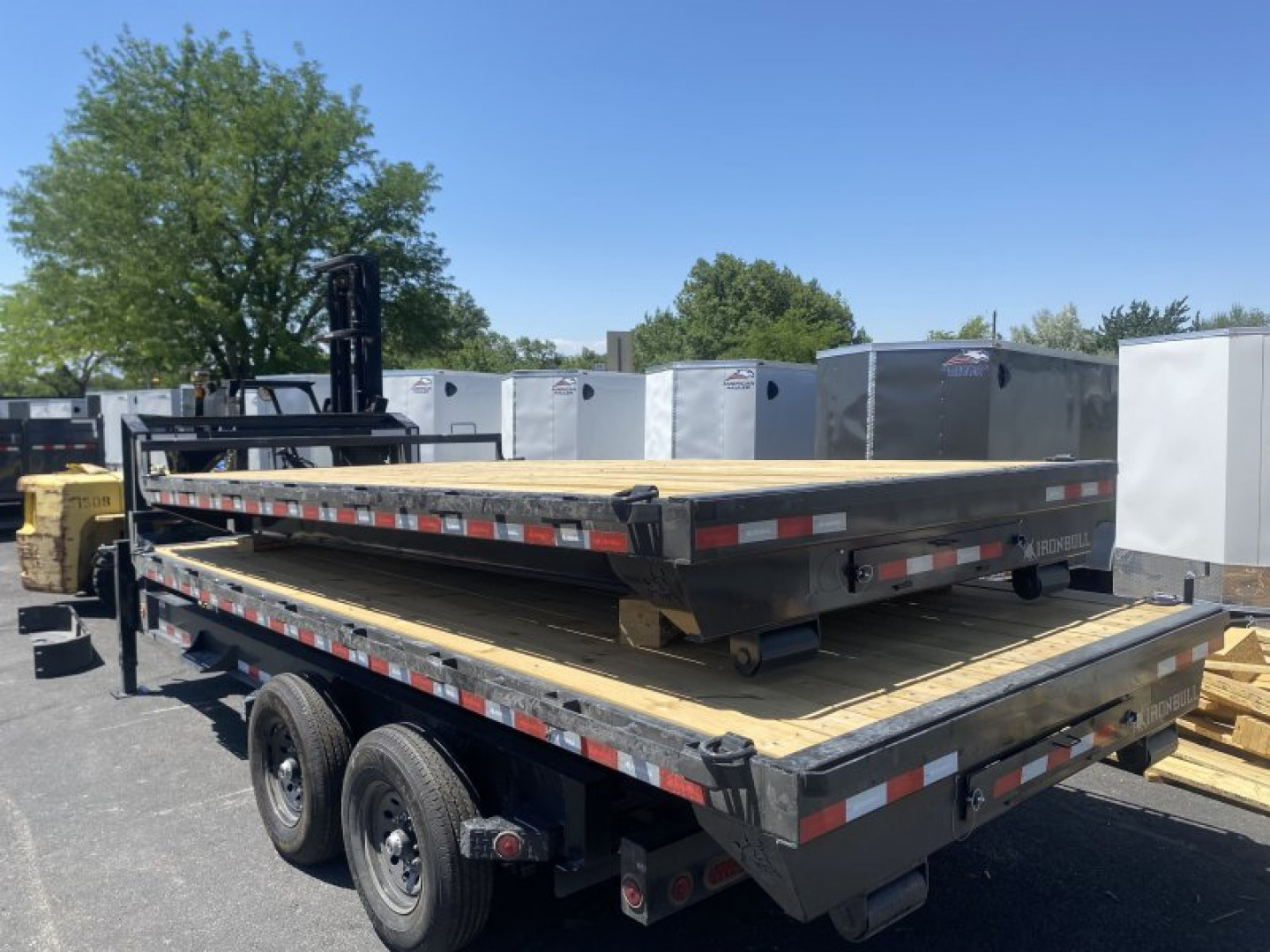 New 2026 Iron Bull Roll Off Flatbed Equipment Trailer