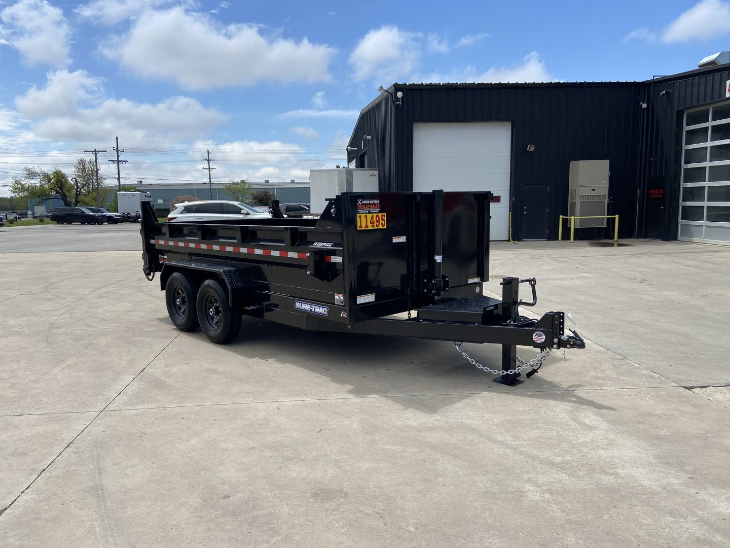 New Sure-Trac 14' Telescopic Dump Trailer