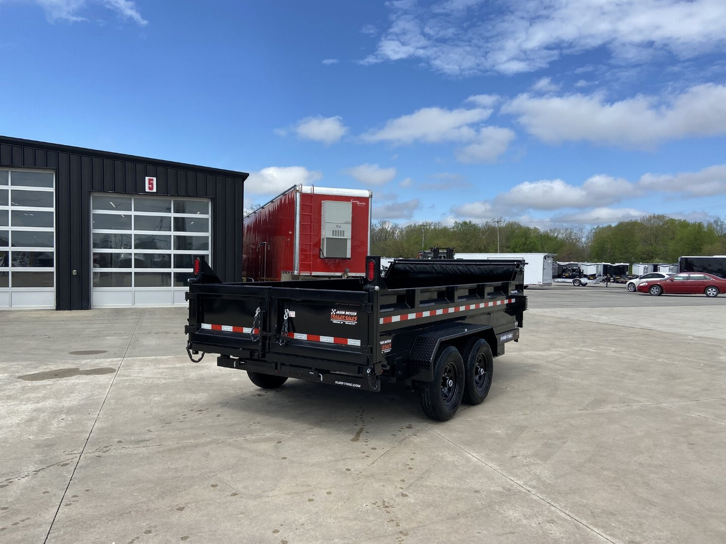 New Sure-Trac 14' Telescopic Dump Trailer