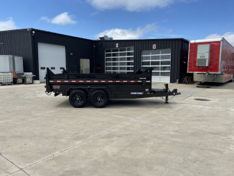 New Sure-Trac 14' Telescopic Dump Trailer