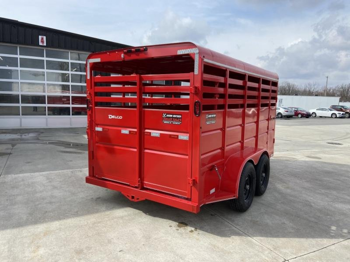 New Delco 6ft 8in X 16ft Livestock Trailer