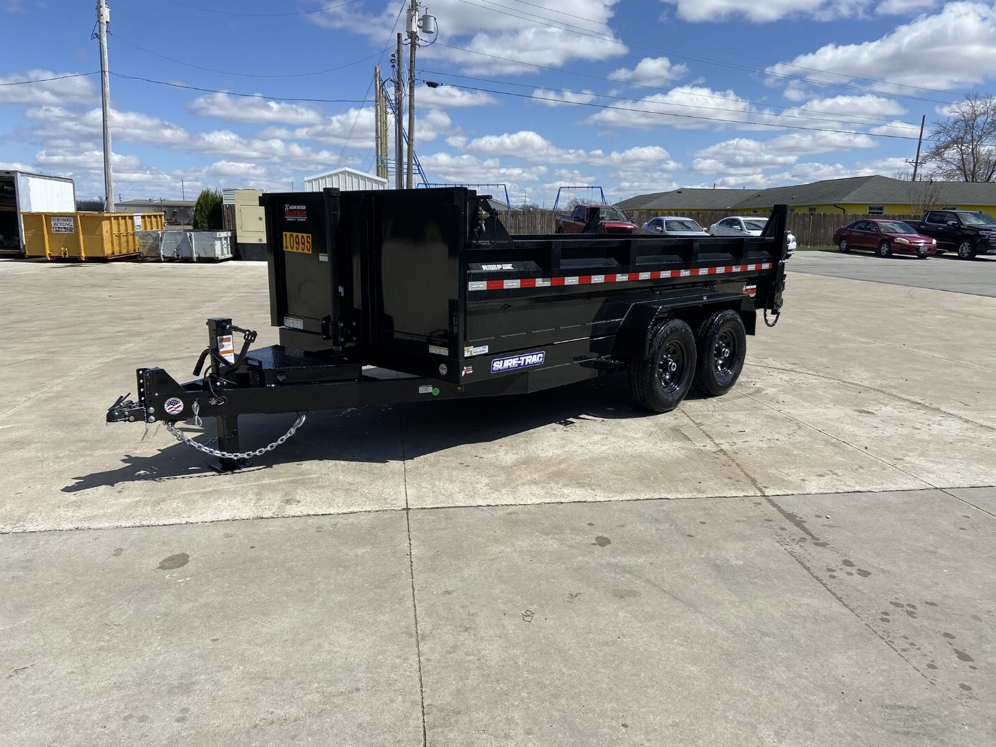 New Sure-Trac 14' Telescopic Dump Trailer