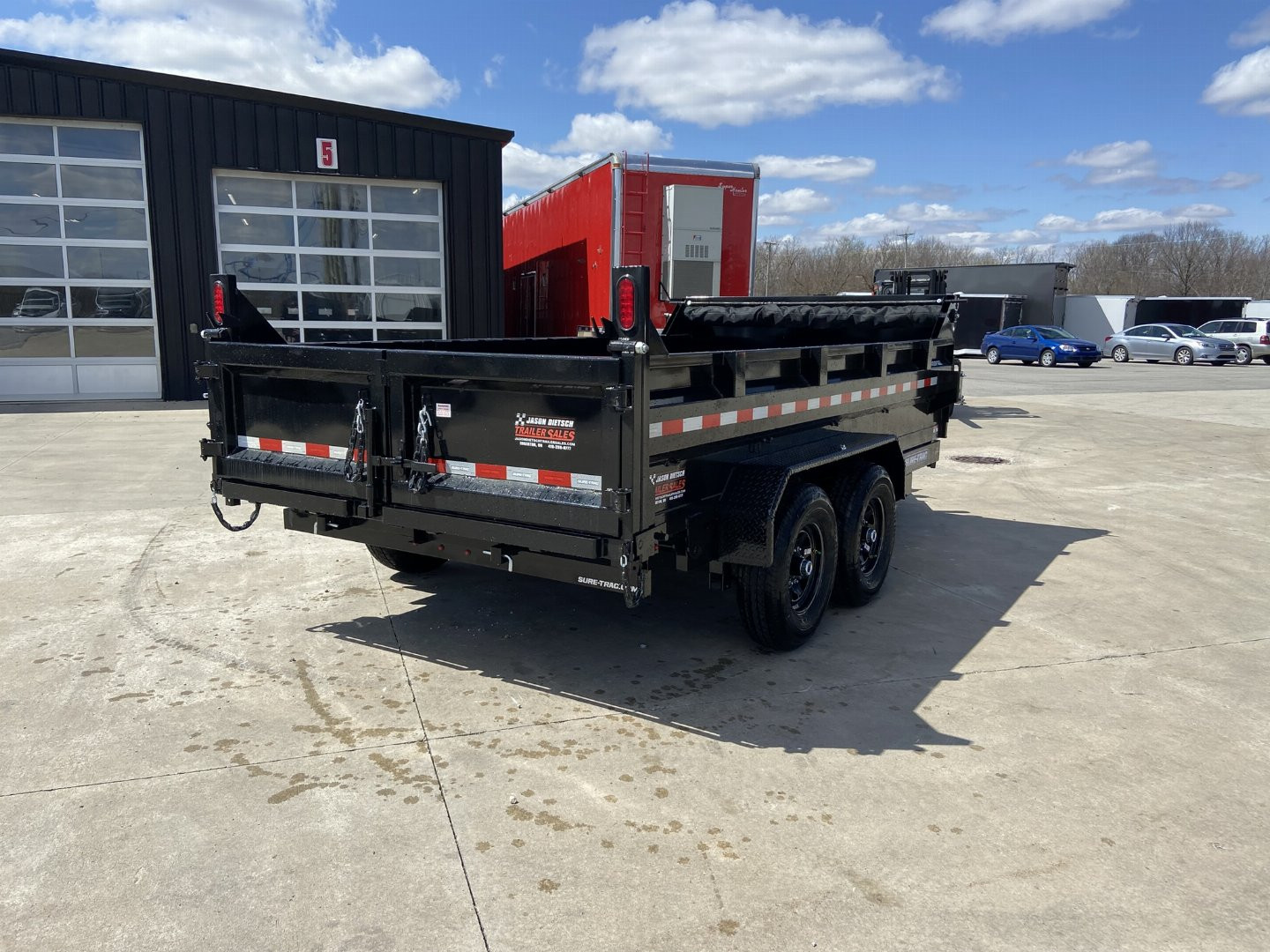 New Sure-Trac 14' Telescopic Dump Trailer