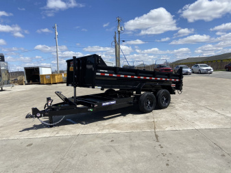 New Sure-Trac 14' Telescopic Dump Trailer