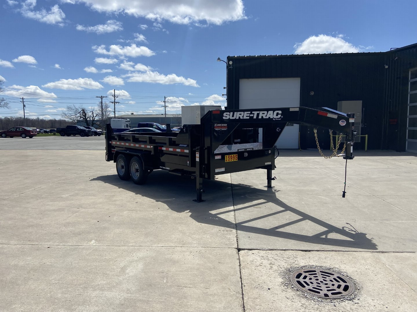 New Sure-Trac 7x14 Telescopic Dump Gooseneck