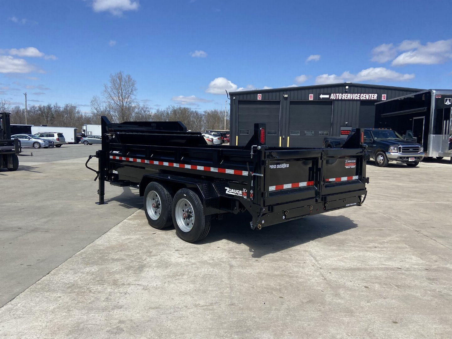 New Sure-Trac 7x14 Telescopic Dump Gooseneck