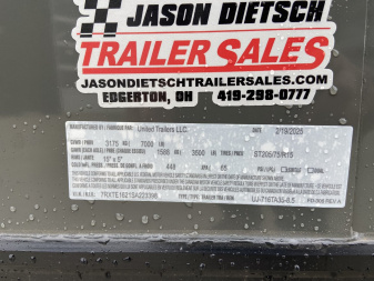 New United 7x16 V-Nose Enclosed Cargo Trailer