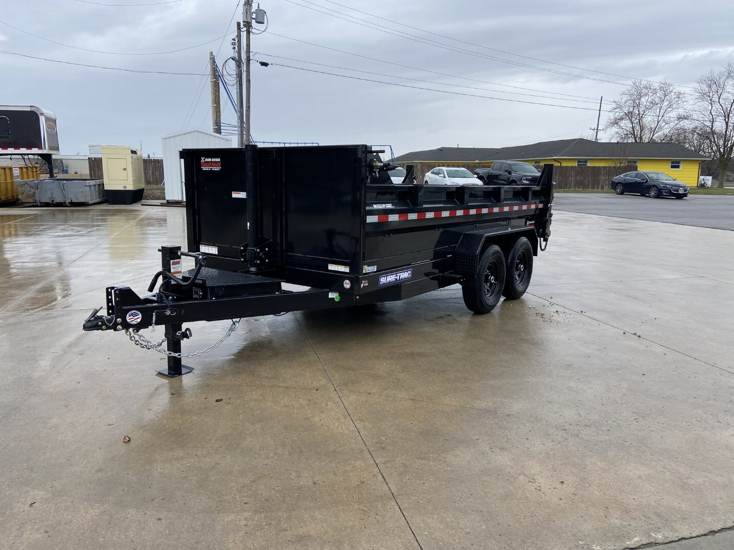 New Sure-Trac 14' Telescopic Dump Trailer