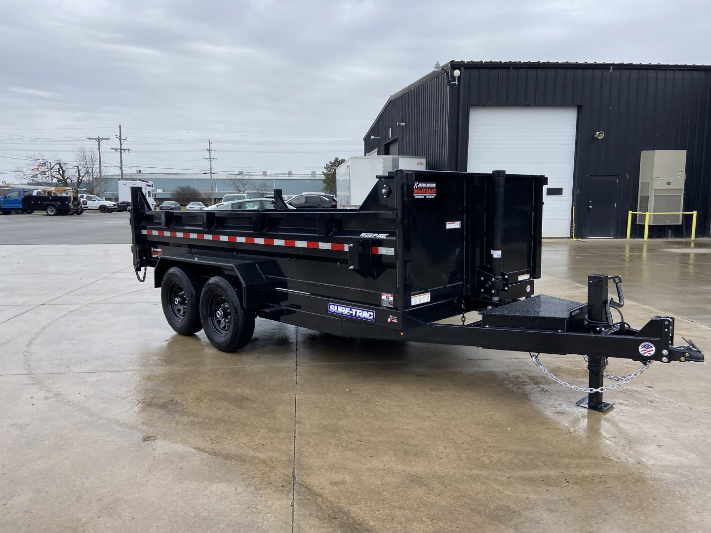 New Sure-Trac 14' Telescopic Dump Trailer
