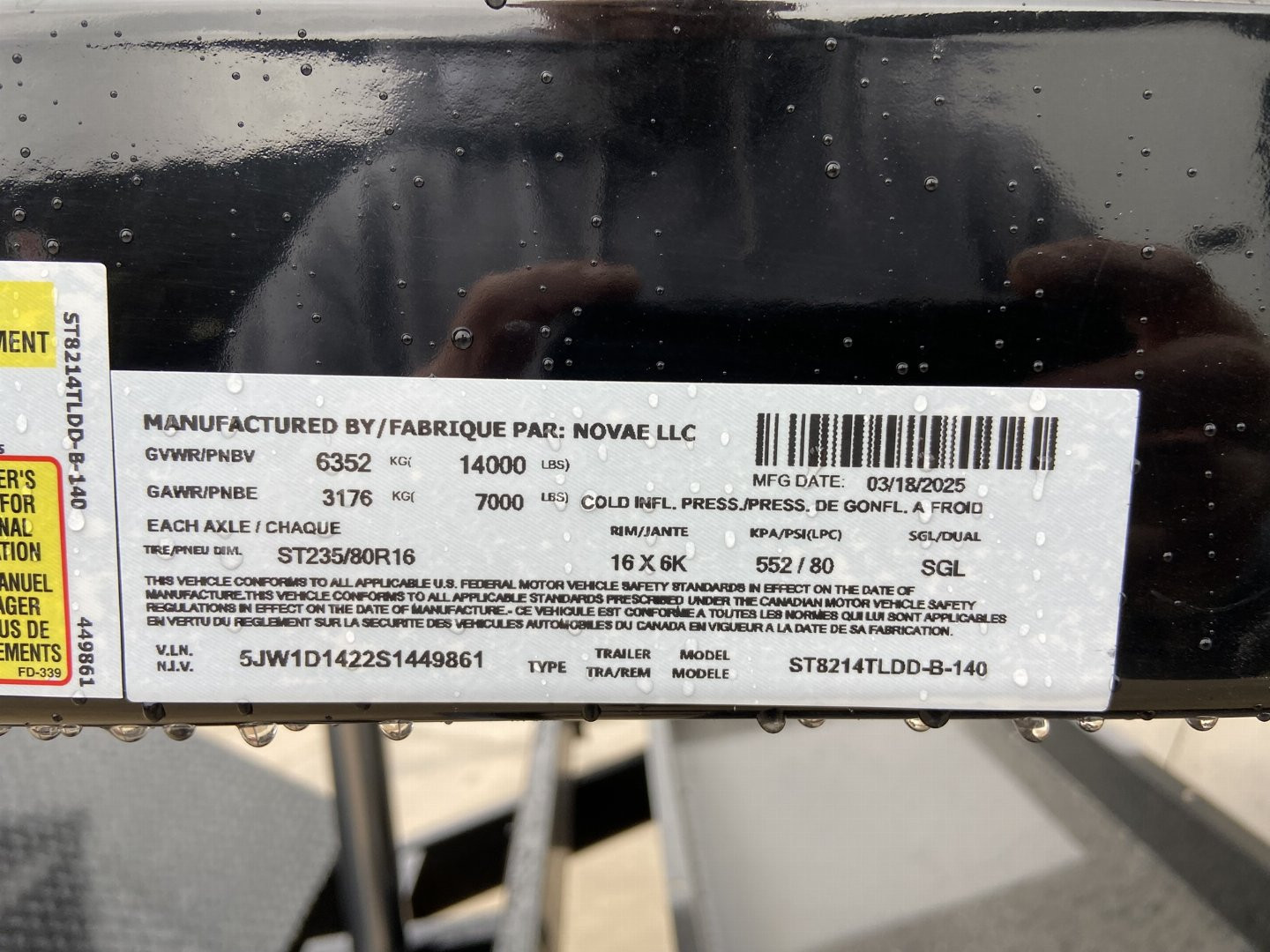 New Sure-Trac 14' Telescopic Dump Trailer